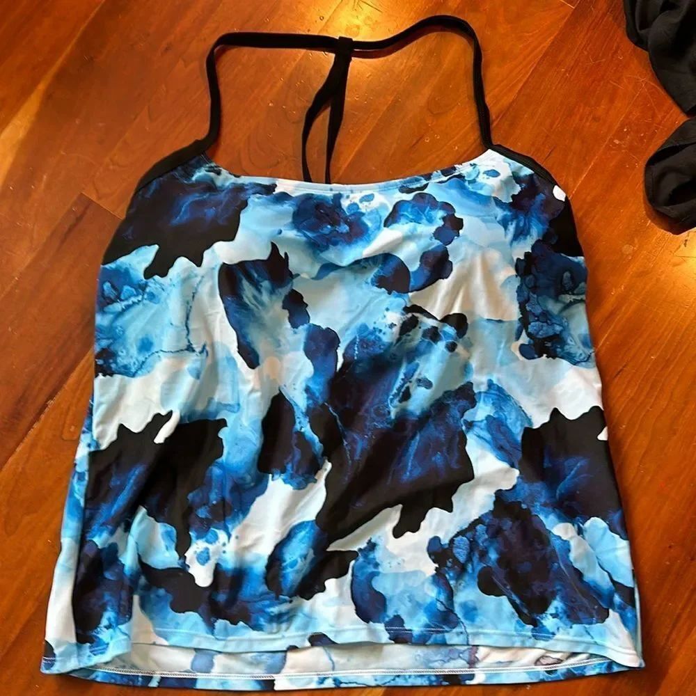 Xersion dropped back tankini